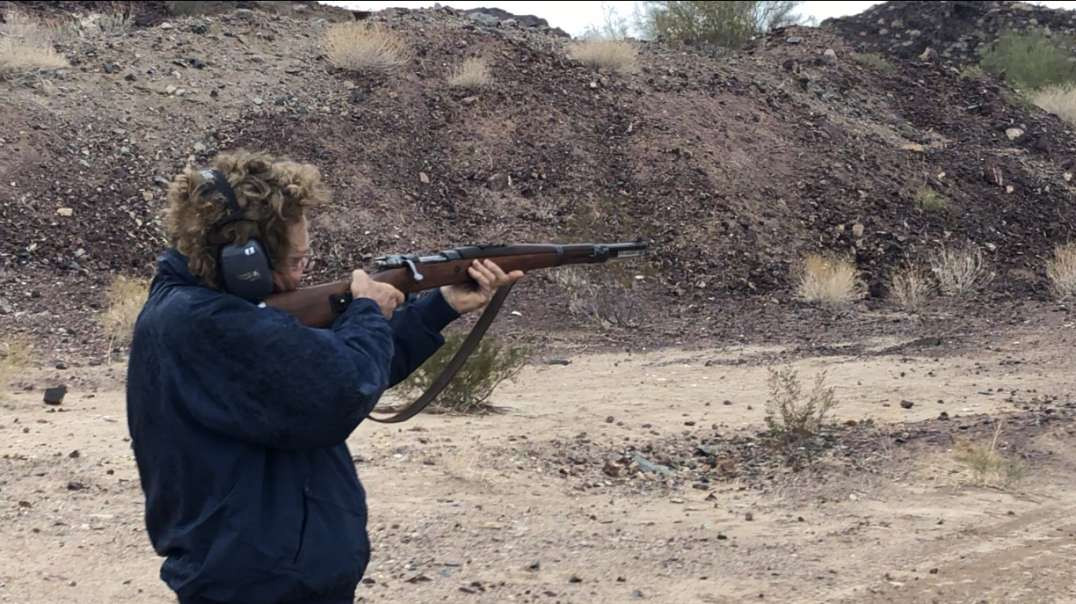 My family friend ed shooting my m48 for the first time