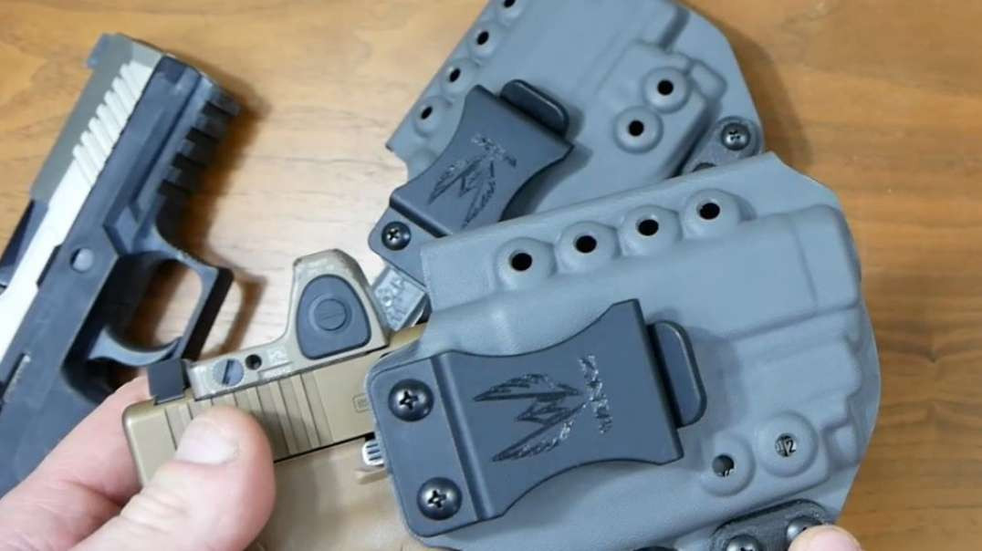 Holsters for Glock and Sig Sauer Pistols with the new Olight PL Mini Valkyrie 2