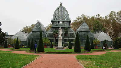 Outside view of the park's botanical garden.