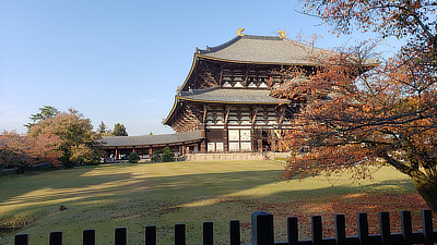 Todaiji and the yard around it.