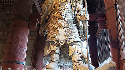 "Tamonten" who is Guardian of the North, inside Todaiji.