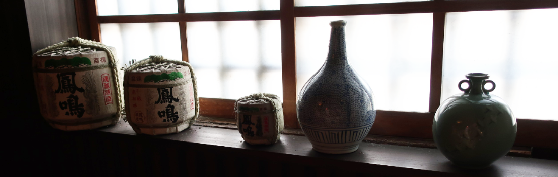 bottles on a windowsill