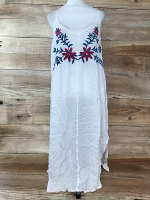 Kaleidoscope White Floral Beach Dress