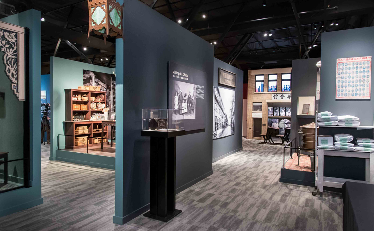 Interior display room of Portland Chinatown Museum