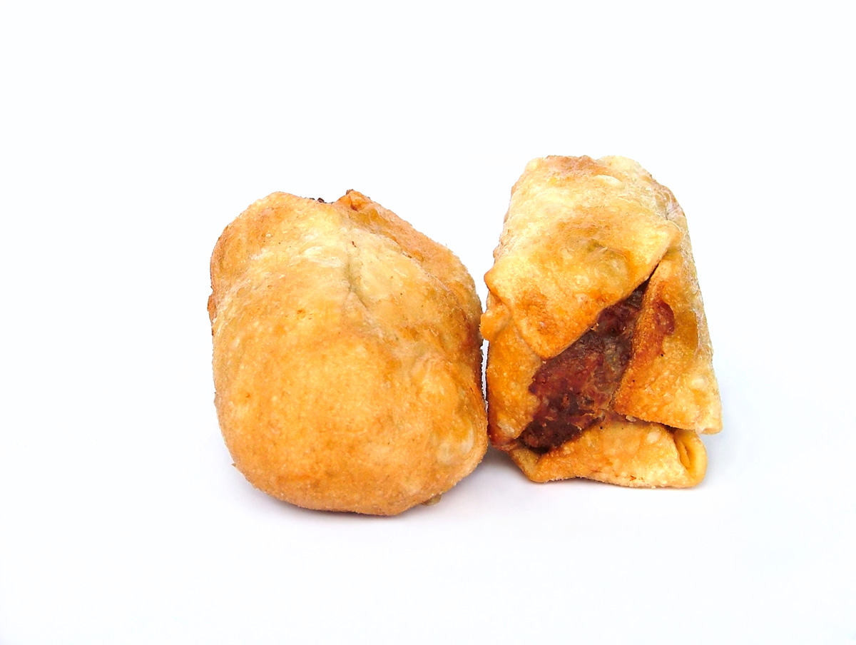 Two australian dim sim deep fried dumplings