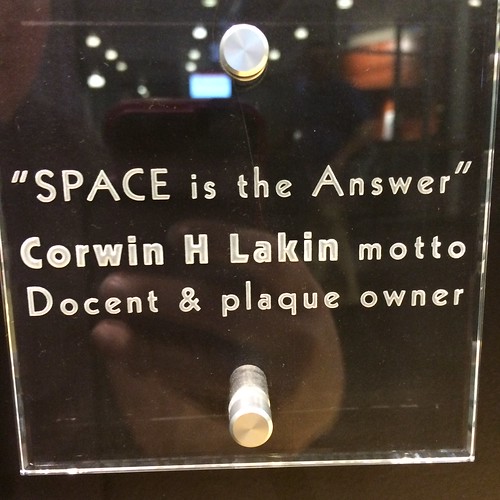 A glass or plastic plaque from the Computer history museum reading, 