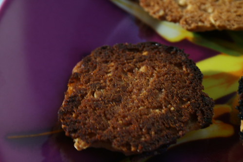 Bottom of cranberry crunch cookie first cookie, second batch.