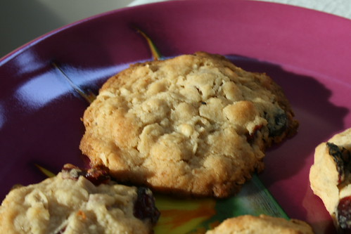 Cranberry crunch cookie third cookie, second batch.