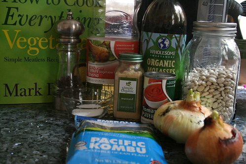 Vegetarian Baked Beans Ingredients.