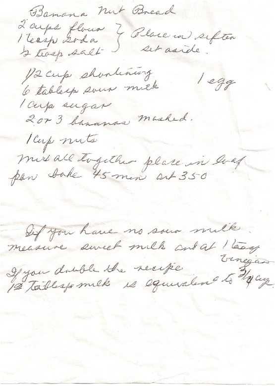 Grandma Ella's Banana Bread