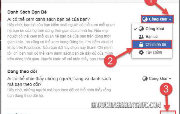 Hướng dẫn ẩn danh sách bạn bè trên trang Facebook