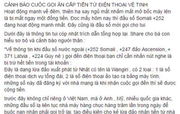 Nhiều người bị số điện thoại quốc tế lạ gọi đến và bị trừ nhiều tiền nếu gọi lại