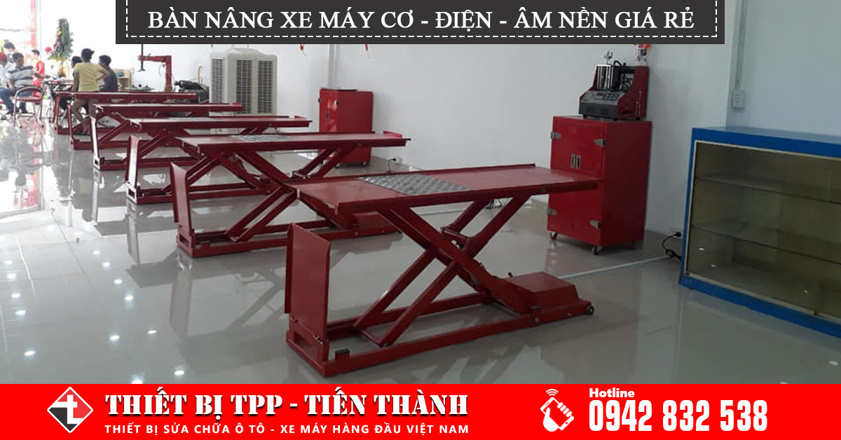 BÀN NÂNG XE MÁY - BÀN NÂNG SỬA CHỮA XE MÁY - THIẾT BỊ TPP