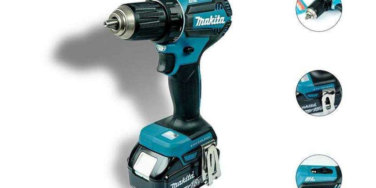 Máy khoan vặn vít dùng pin Makita DDF485SFE (BL) (18V)