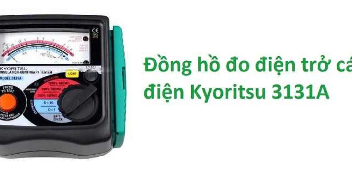 Đồng hồ đo điện trở cách điện Kyoritsu 3131A là thiết bị đo cách điện dạng kim được sử dụng phổ biến trong gia đình, sửa