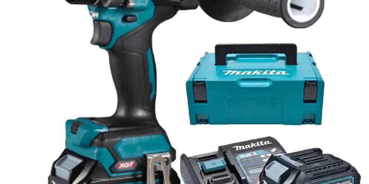 Máy khoan búa vặn vít dùng pin Makita HP002GD201 40V Max