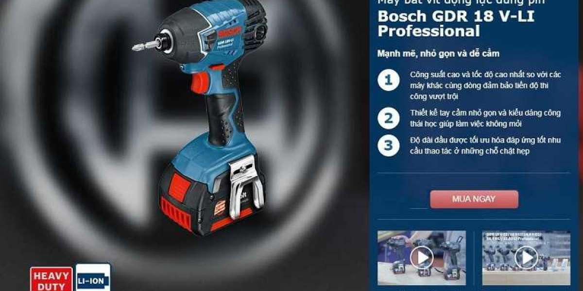 Máy bắt vít dùng pin Bosch GDR 18V-200C (Solo)