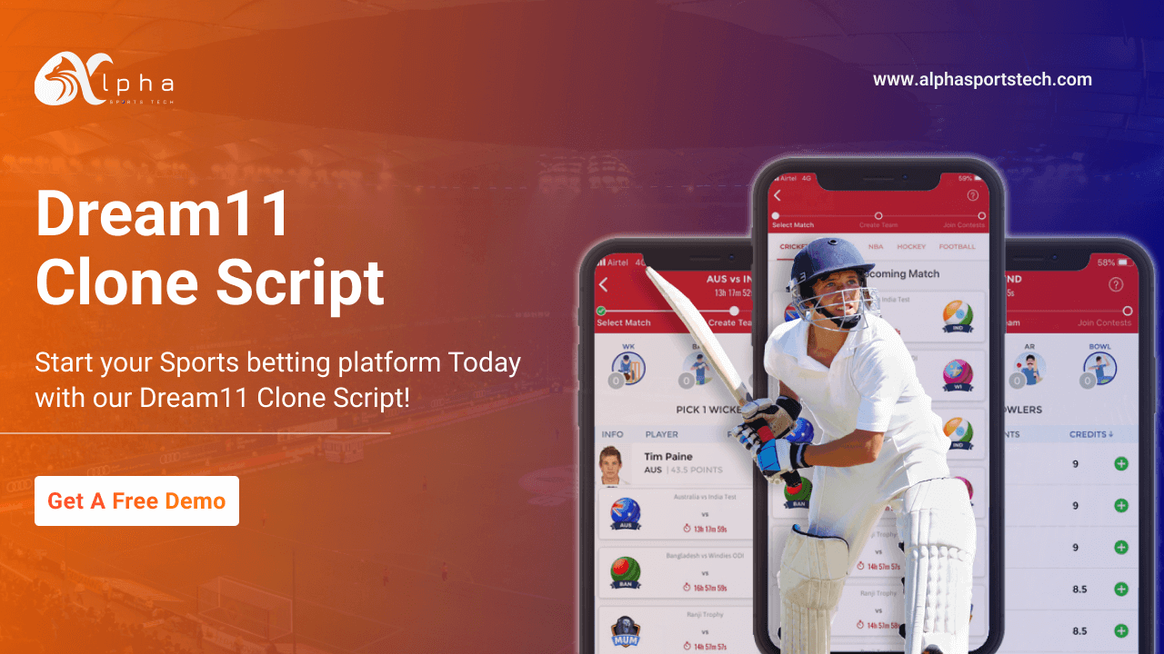 Dream11 Clone Script  | Dream11 Clone App |  Alphasports Tech