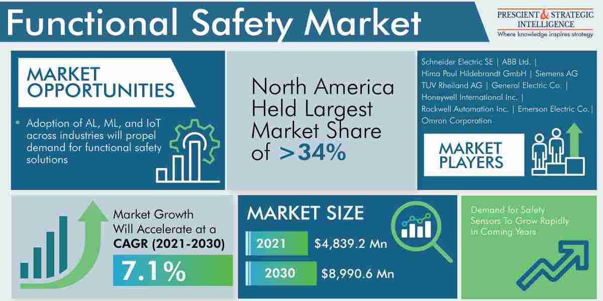 Functional Safety Market Share, Growing Demand, and Top Key Players