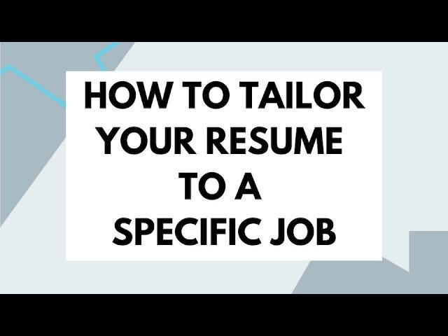 How to Write a Winning Resume for Every Job You Apply For