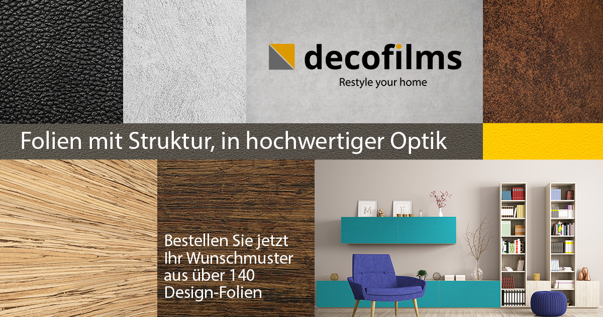 Möbelfolien online bestellen bei Decofilms