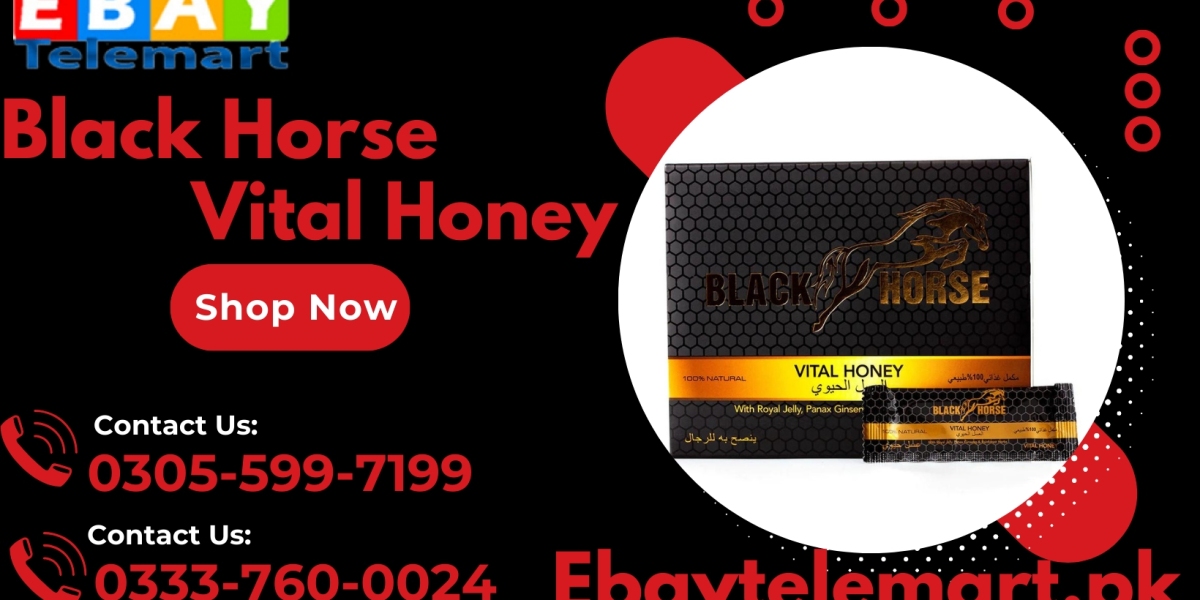 Buy Black Horse Vital Honey Price in Gujranwala | 0333-7600024 | Box of 24 Sachets