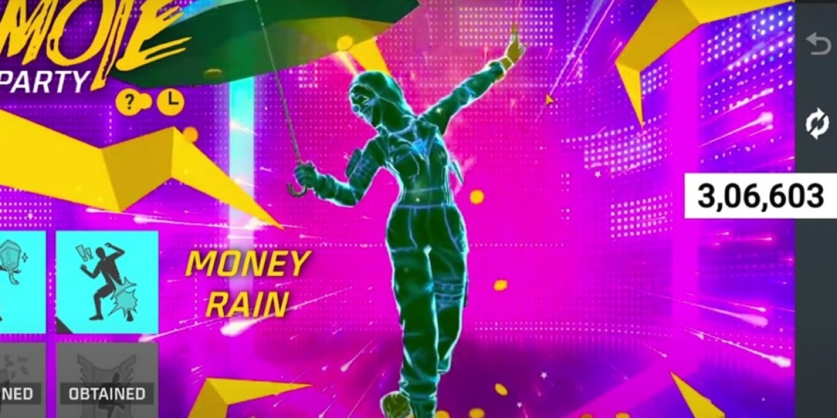 Win Money Rain Emote in Free Fire Emote Party Event