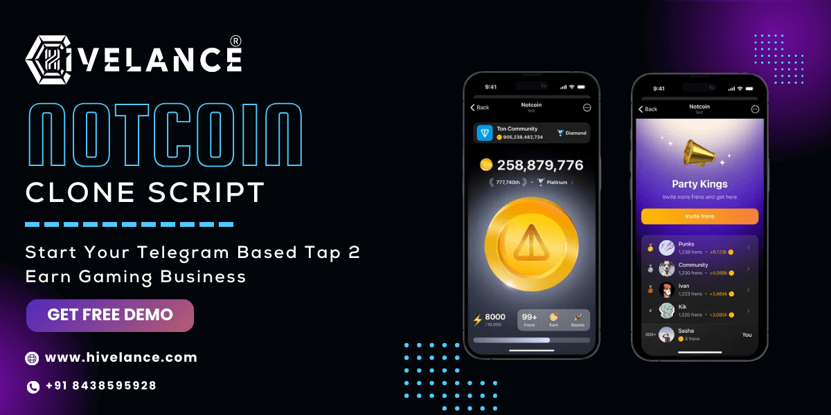 Notcoin Creating Your Own Swipe-to-Earn Game with Hivelance’s Notcoin Clone Script