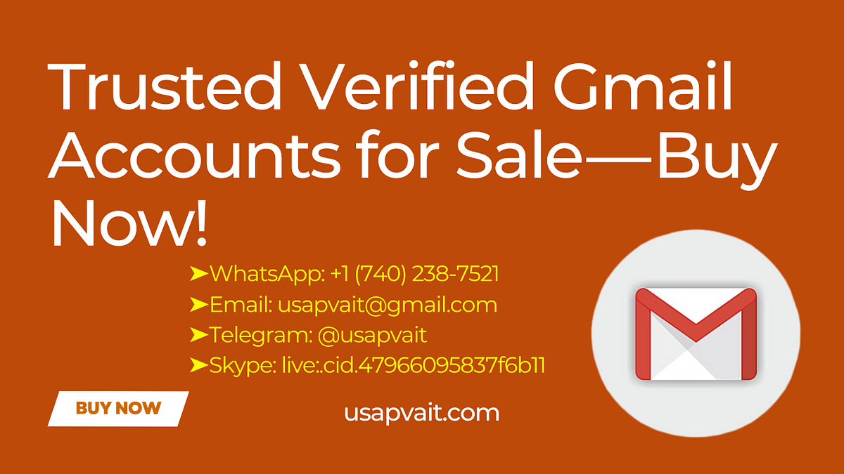 Trusted Verified Gmail Accounts for Sale — Buy Now! | by Jenny Mayhugh | Jun, 2024 | Medium