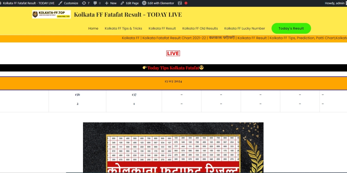 KOLKATA FATAFAT RESULT