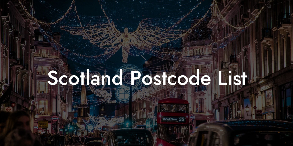 Scotland Postcode List: Get It from UKPostcodeDatabase.com