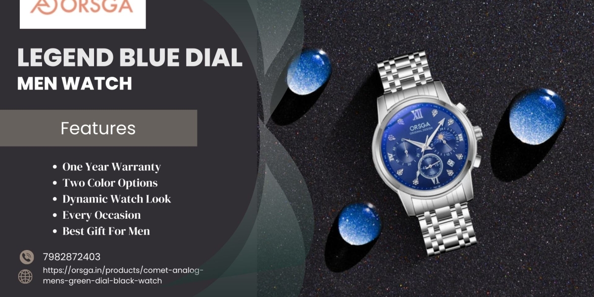 LEGEND Blue Dial Men Watch: Modern Luxury for Men