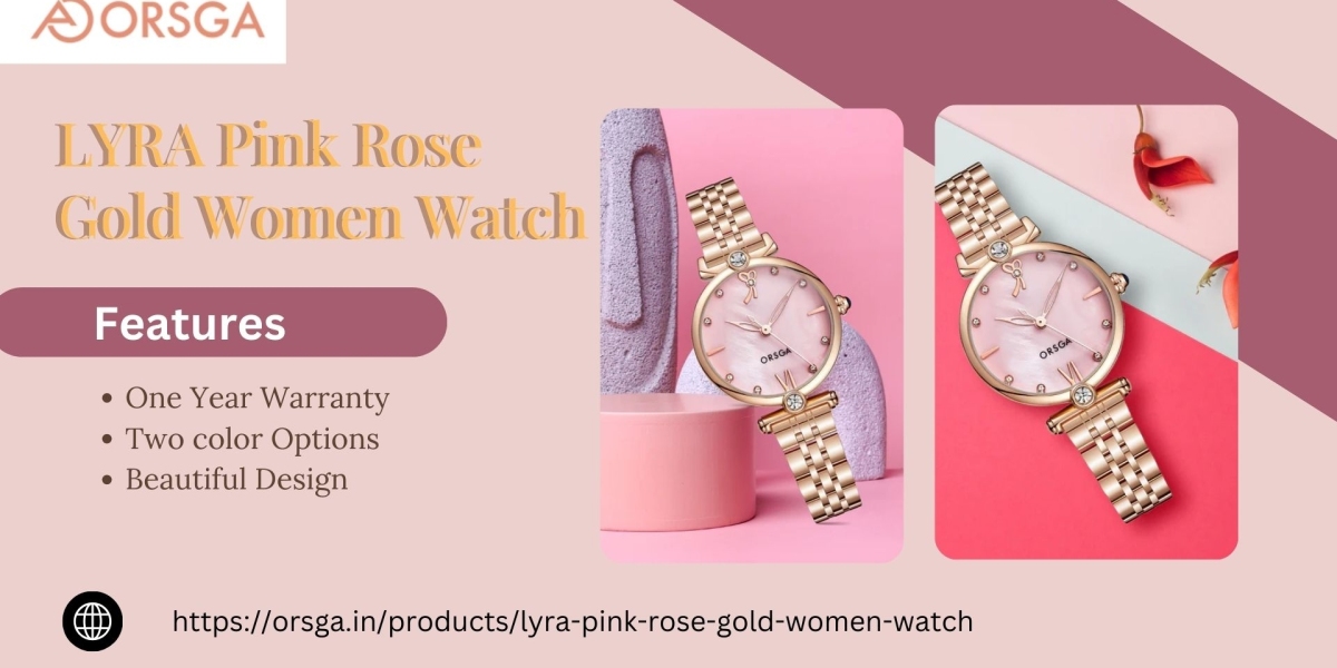 LYRA Pink Rose Gold Women Watch A Classic Accessory