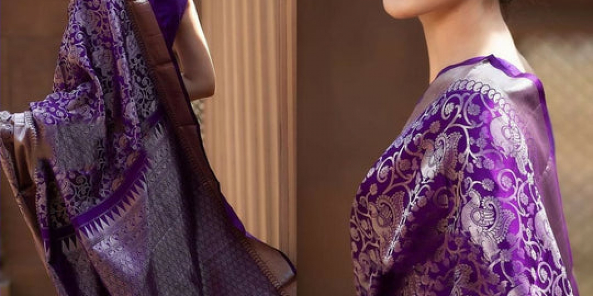 How to Elevate Your Wardrobe with a Purple Soft Banarasi Silk Saree