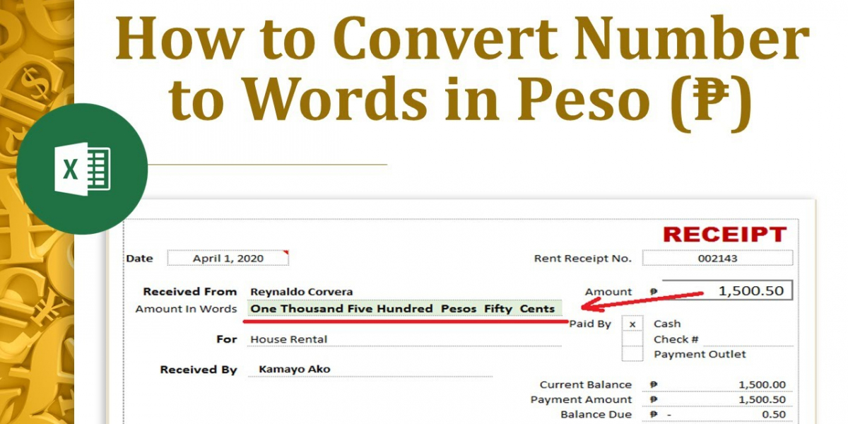 How to Convert Number to Words in Excel for Peso