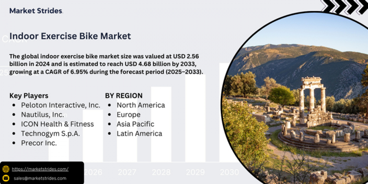 What is the current size of the global indoor exercise bike market, and what is its projected growth by 2033?