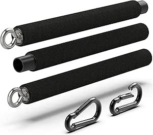 Amazon.com: Portable Resistance Band Bar - Steel Resistance Bar for Resistance Bands - Resistance Bar for Working Out - Dual Cable Machine Bar - Straight Bar Cable Attachment - Adjustable from 38" to 26" : Sports & Outdoors