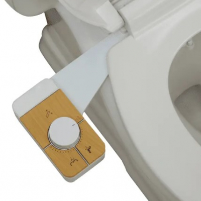 ABS Plastic Bidet with Wooden Dual Nozzle Attachment Profile Picture