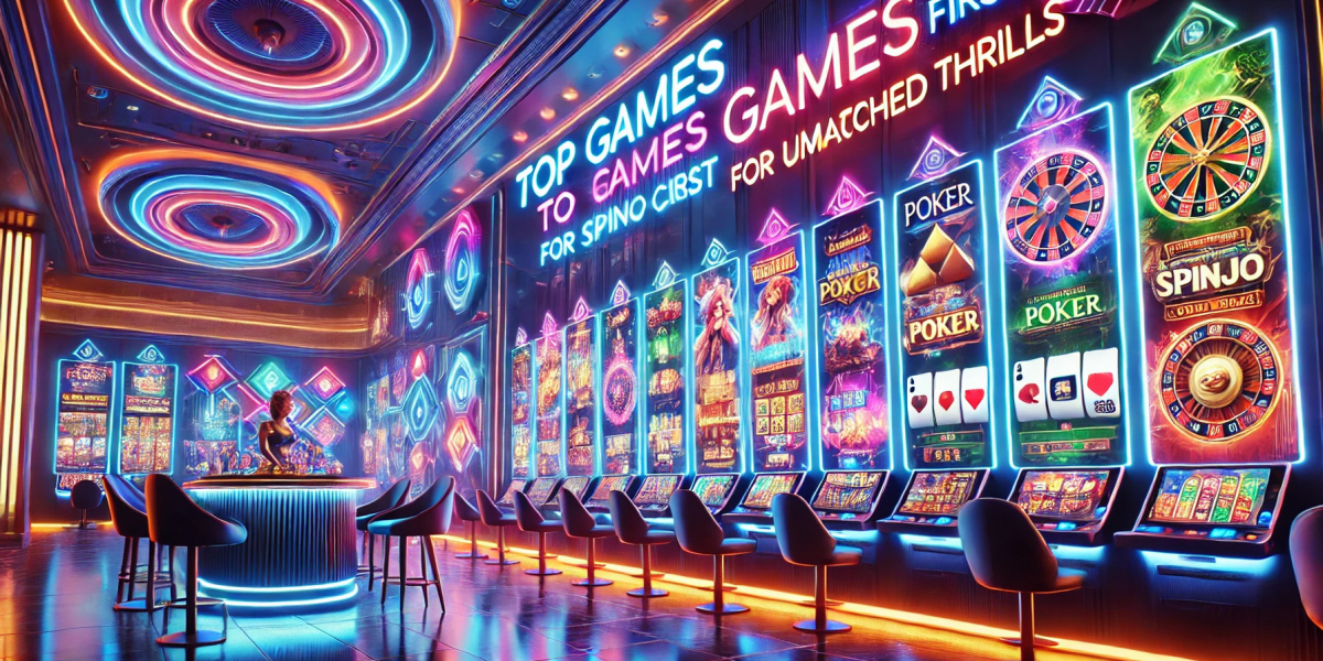 Top Games to Try First at Spinjo Casino for Unmatched Thrills