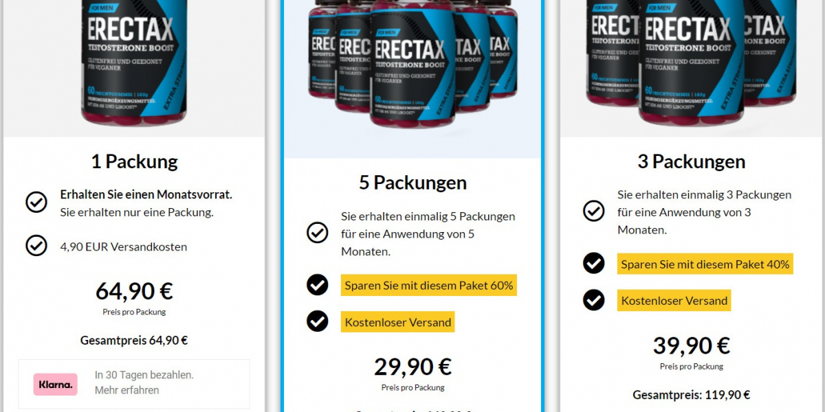 Erectax Testosterone Booster Preis zum Verkauf in der Schweiz, Bewertungen & Kauf