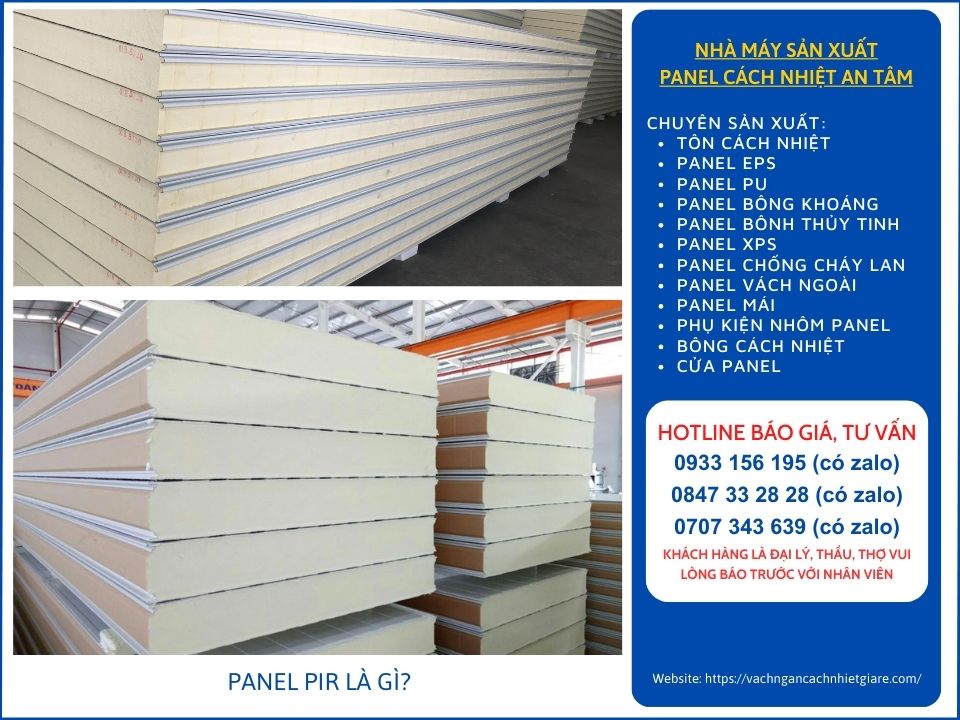 Panel Pir giá rẻ tại nhà máy sản xuất panel