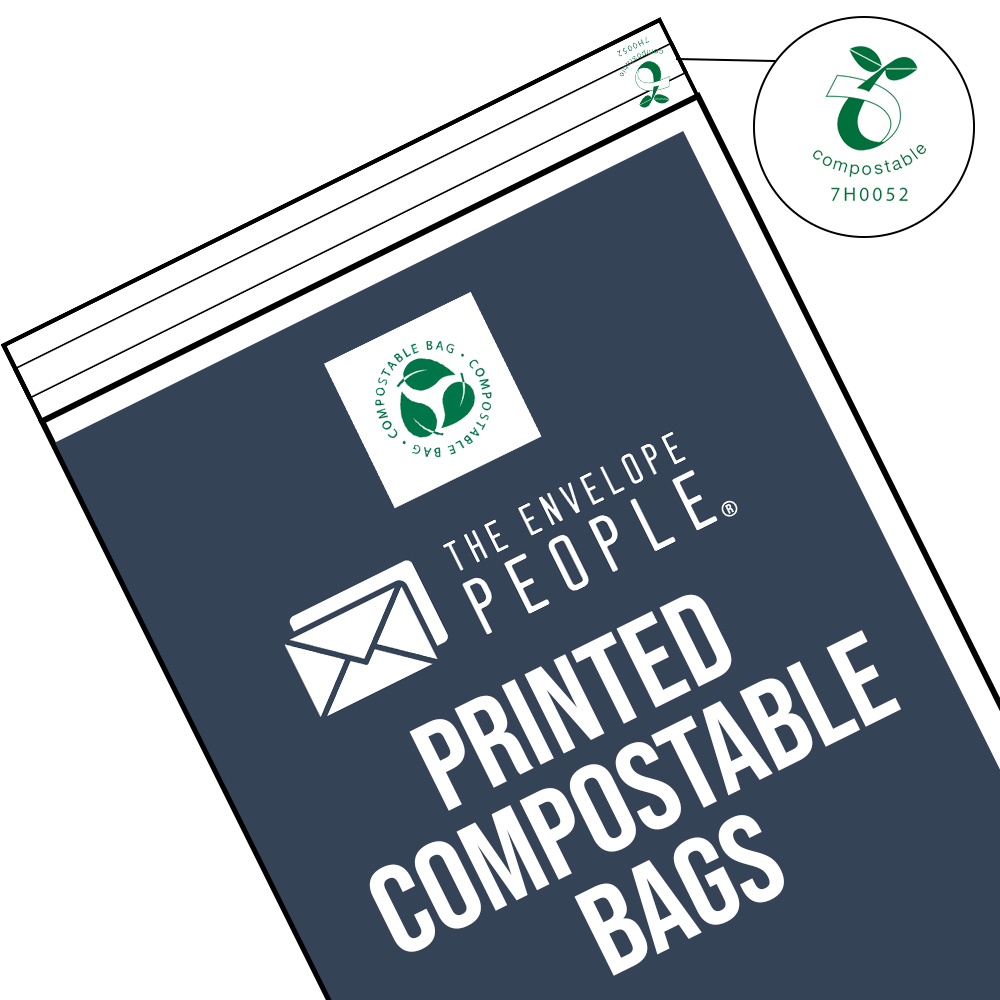 Printed Compostable Bags - The Envelope People