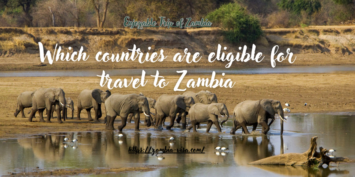 Which countries eligible for Zambia tourist visa