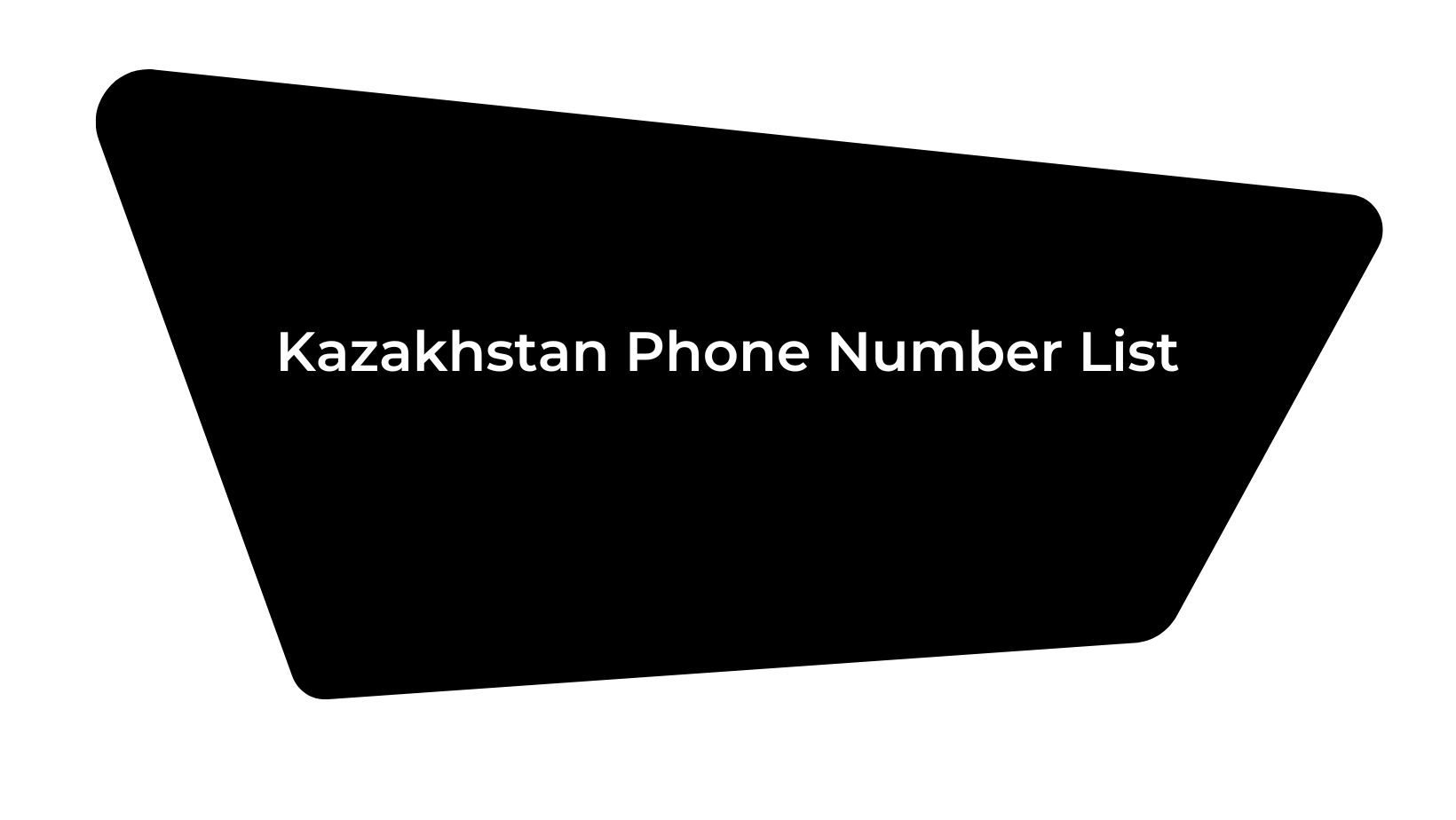 Kazakhstan Phone Number List 3 Million