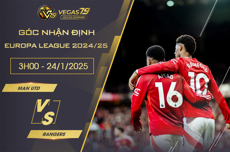 Nhận định Man Utd vs Rangers, 3h ngày 24/1 - Europa League