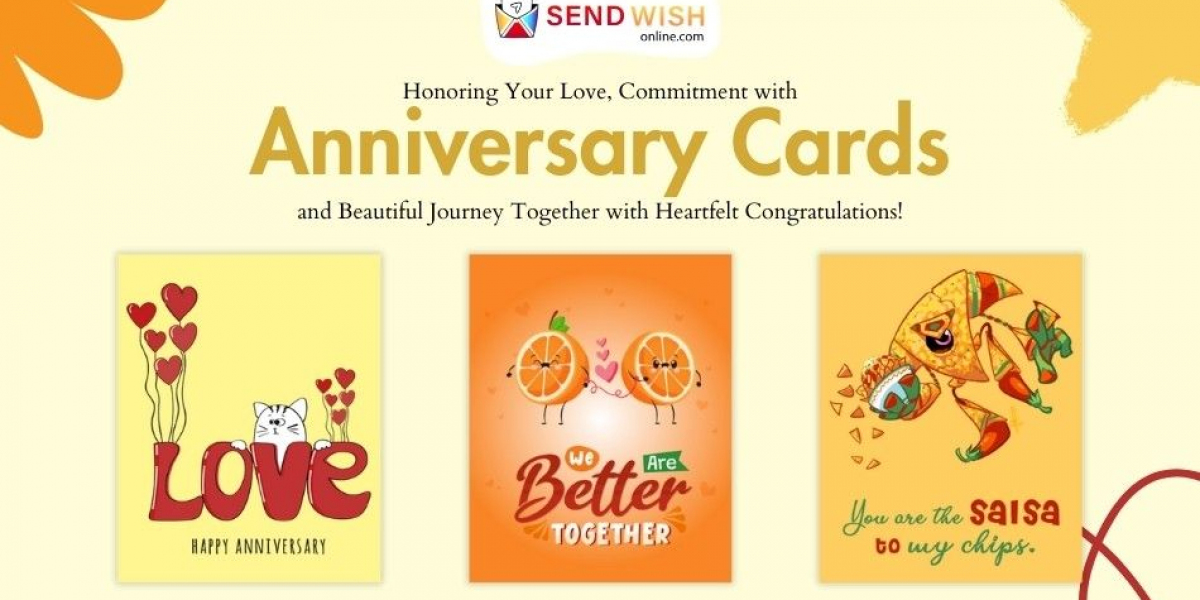 Celebrate love with anniversary cards and wedding greeting cards at Sendwishonline.com.