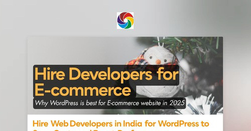 Hire Developers for E-commerce