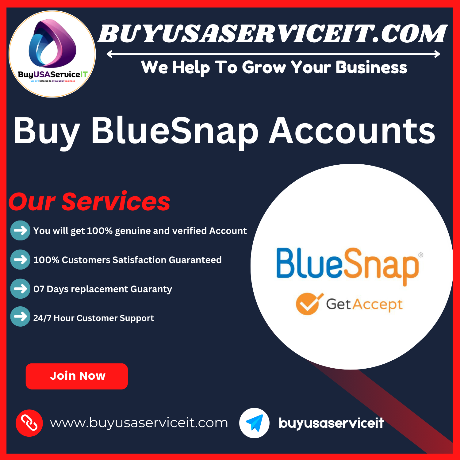 Buy BlueSnap Accounts 100% Safe Best Payment Gateway