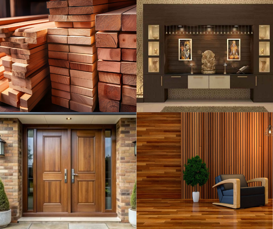 Teak & Honne Wood Cuts, Door Frames & Shutter, Furniture | TFS World