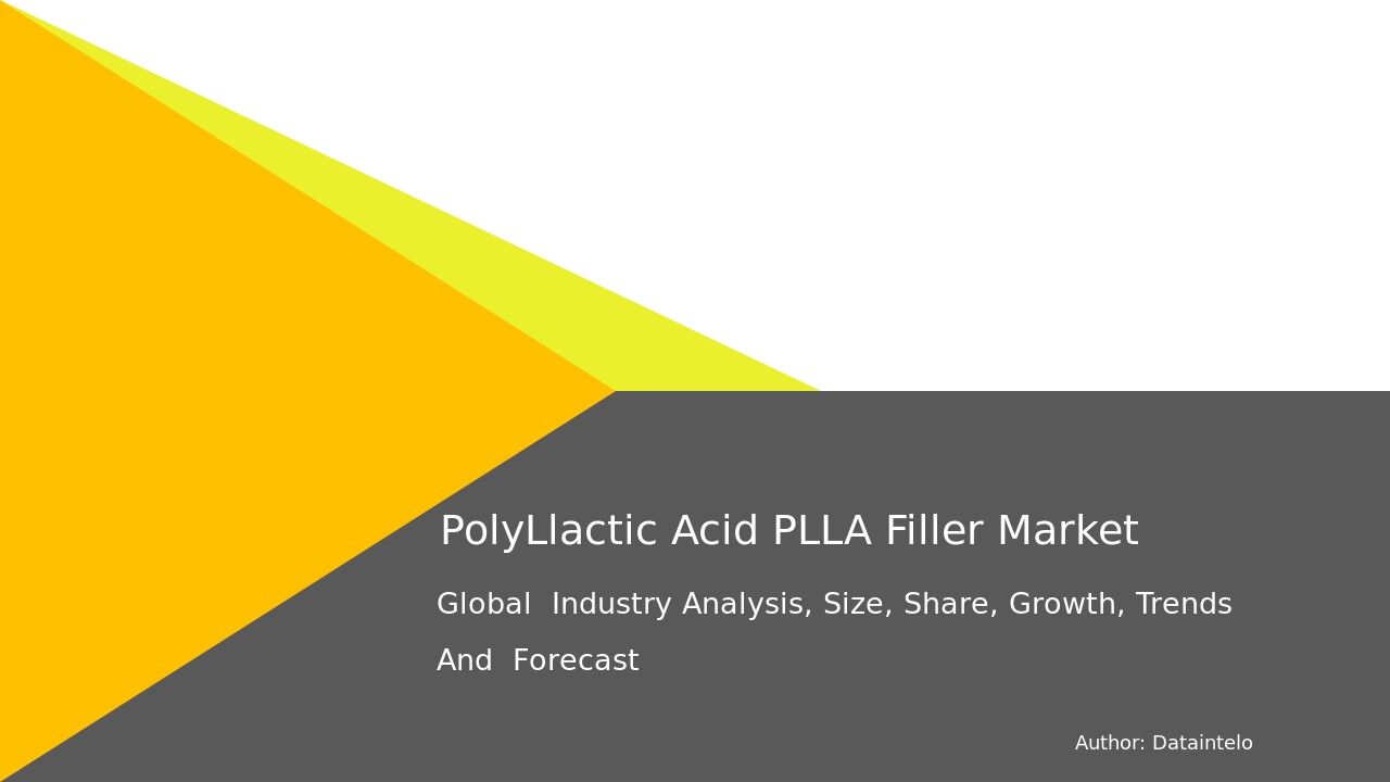 Poly-L-lactic Acid (PLLA) Filler Market Research Report 2032